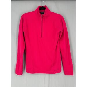 Marmot Jacket Womens Small Pink Fleece Rocklin Half Zip Pullover Cozy Outdoors